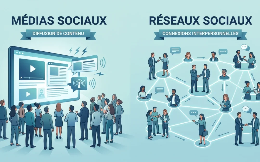 Réseaux sociaux et médias sociaux : quelle différence ?