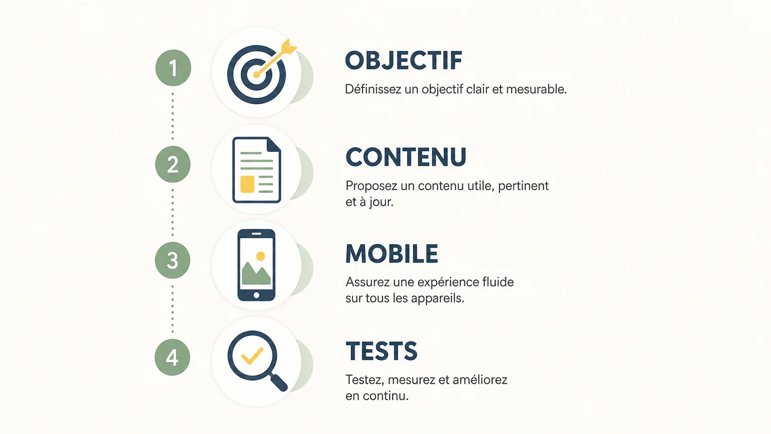 Checklist en quatre étapes pour vérifier un site internet avant sa mise en ligne